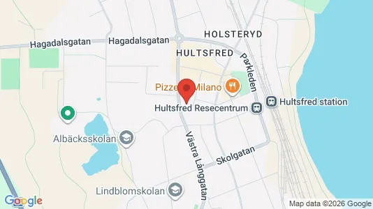 Lägenheter att hyra i Hultsfred - kort over placeringen