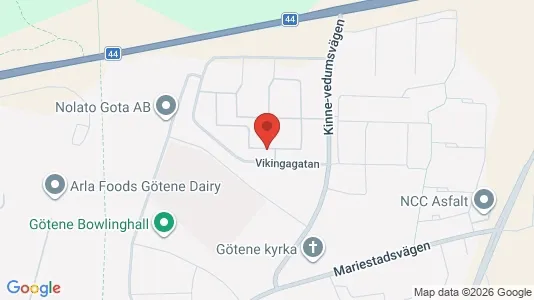 Lägenheter att hyra i Götene - kort over placeringen