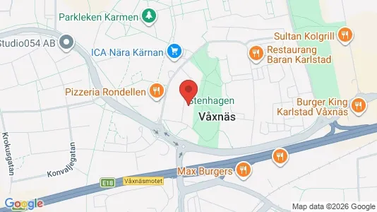 Lägenheter att hyra i Karlstad - kort over placeringen