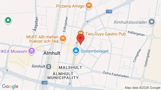 Lägenheter att hyra i Älmhult - Bild från Google Street View