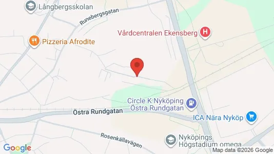 Lägenheter att hyra i Nyköping - kort over placeringen