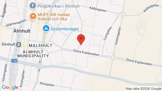 Lägenheter att hyra i Älmhult - Bild från Google Street View