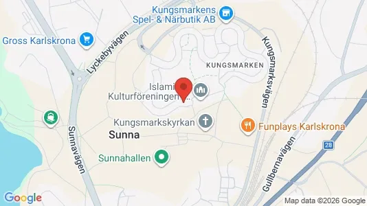 Lägenheter att hyra i Karlskrona - kort over placeringen