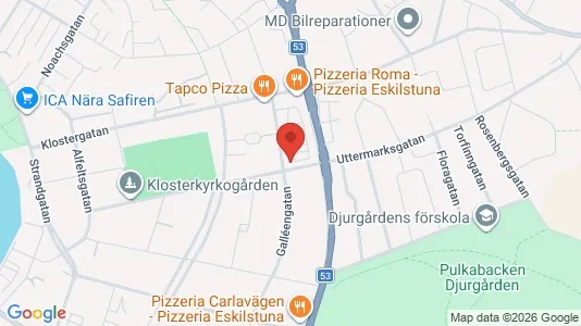 Lägenheter att hyra i Eskilstuna - kort over placeringen