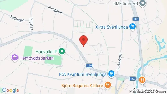 Lägenheter att hyra i Svenljunga - kort over placeringen