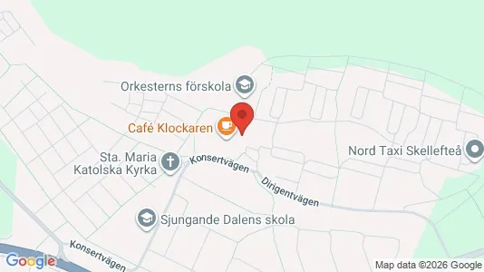 Lägenheter att hyra i Skellefteå - kort over placeringen