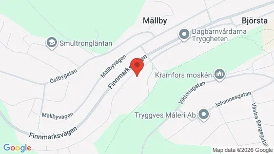 Lägenheter att hyra i Kramfors - kort over placeringen
