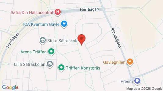 Lägenheter att hyra i Gävle - kort over placeringen