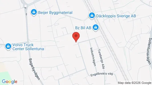 Lägenheter att hyra i Sollentuna - kort over placeringen