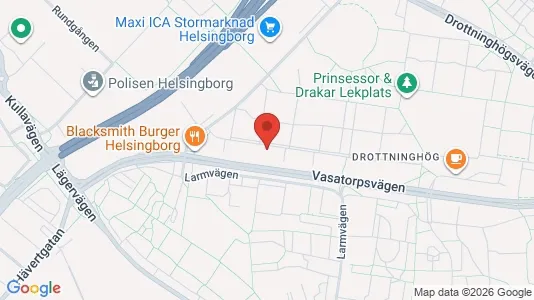 Lägenheter att hyra i Helsingborg - kort over placeringen