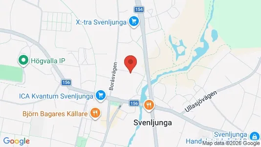 Lägenheter att hyra i Svenljunga - kort over placeringen
