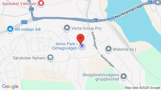 Lägenheter att hyra i Finspång - kort over placeringen