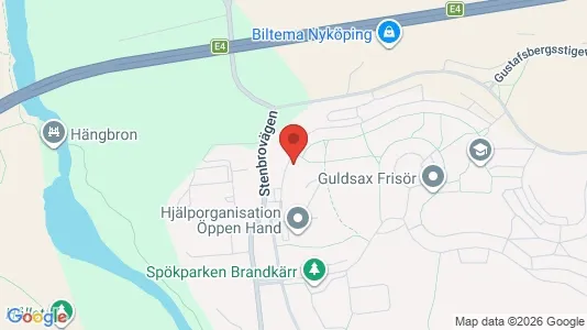 Lägenheter att hyra i Nyköping - kort over placeringen