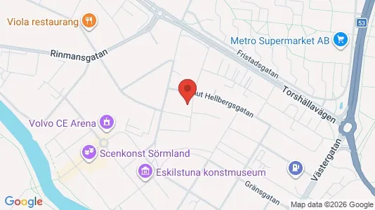 Lägenheter att hyra i Eskilstuna - kort over placeringen