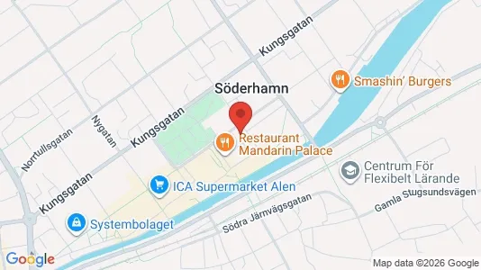Lägenheter att hyra i Söderhamn - kort over placeringen