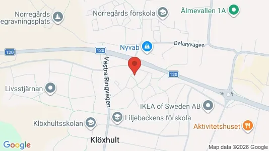 Lägenheter att hyra i Älmhult - kort over placeringen