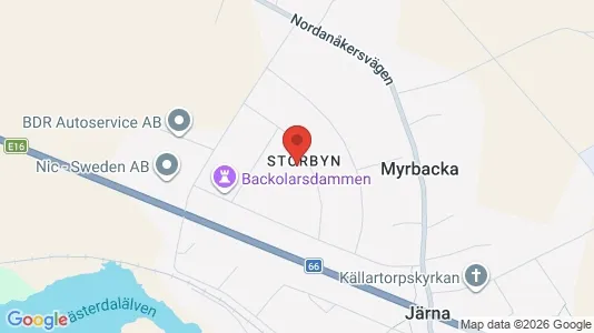Lägenheter att hyra i Vansbro - kort over placeringen