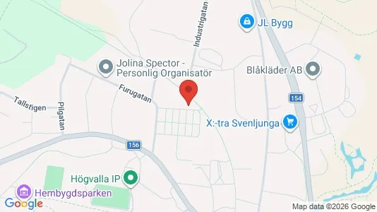 Lägenheter att hyra i Svenljunga - kort over placeringen