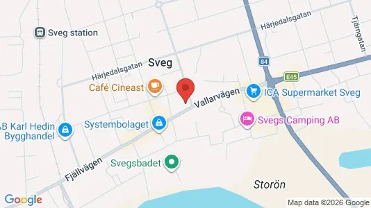 Lägenheter att hyra i Härjedalen - kort over placeringen