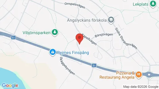 Lägenheter att hyra i Finspång - kort over placeringen