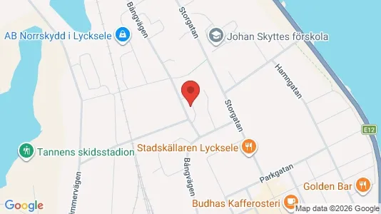 Lägenheter att hyra i Lycksele - kort over placeringen