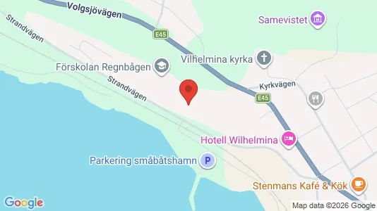 Lägenheter att hyra i Vilhelmina - kort over placeringen