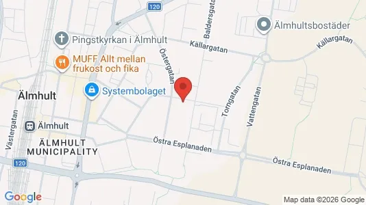 Lägenheter att hyra i Älmhult - kort over placeringen