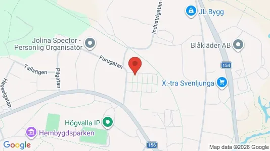 Lägenheter att hyra i Svenljunga - kort over placeringen