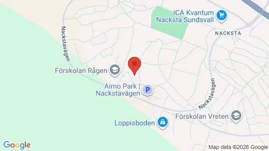 Lägenheter att hyra i Sundsvall - kort over placeringen
