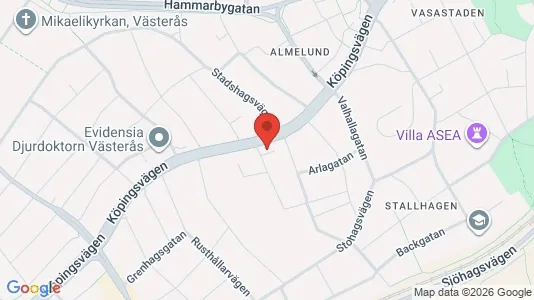 Lägenheter att hyra i Västerås - kort over placeringen