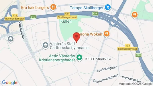 Lägenheter att hyra i Västerås - kort over placeringen