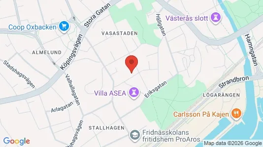 Lägenheter att hyra i Västerås - kort over placeringen