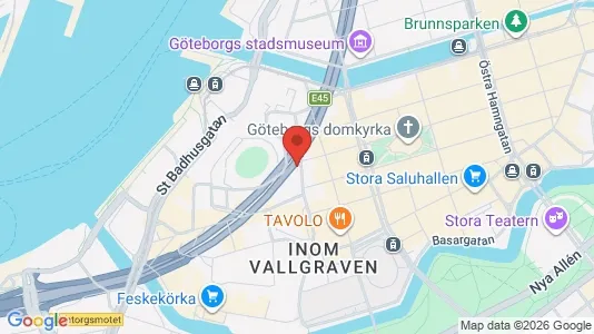 Lägenheter att hyra i Göteborg Centrum - kort over placeringen