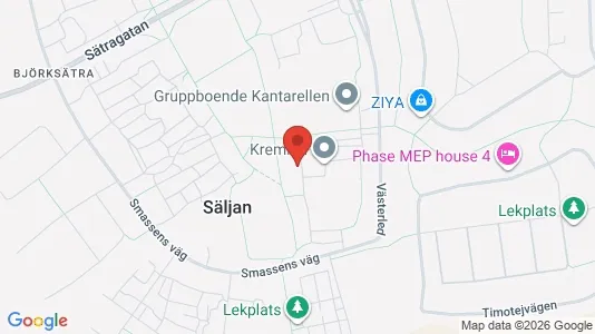 Lägenheter att hyra i Sandviken - kort over placeringen