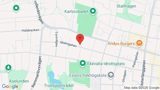 Lägenheter att hyra i Eslöv - kort over placeringen