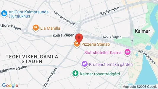 Lägenheter att hyra i Kalmar - kort over placeringen