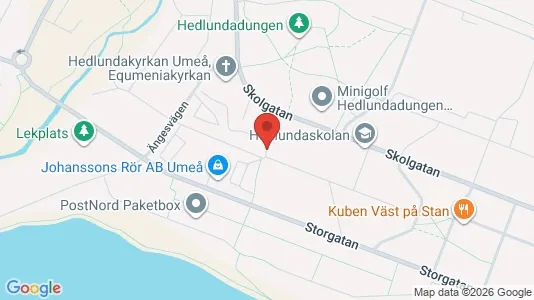 Lägenheter att hyra i Umeå - kort over placeringen