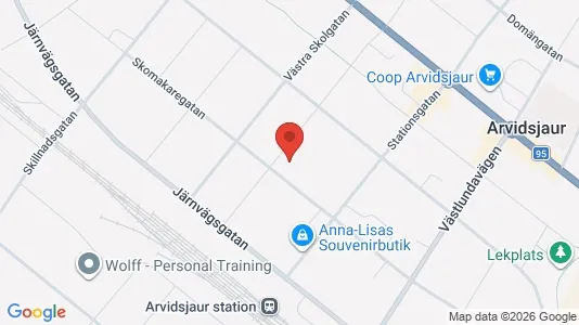 Lägenheter att hyra i Arvidsjaur - kort over placeringen