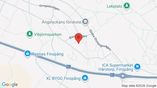 Lägenheter att hyra i Finspång - kort over placeringen