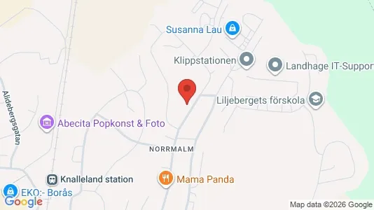 Lägenheter att hyra i Borås - kort over placeringen