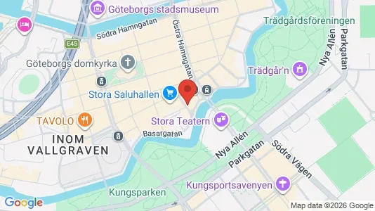 Lägenheter att hyra i Göteborg Centrum - kort over placeringen