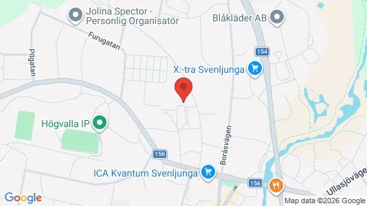Lägenheter att hyra i Svenljunga - kort over placeringen