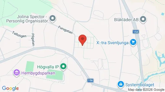 Lägenheter att hyra i Svenljunga - kort over placeringen