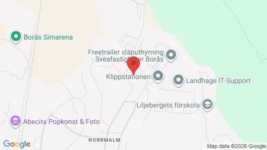 Lägenheter att hyra i Borås - kort over placeringen