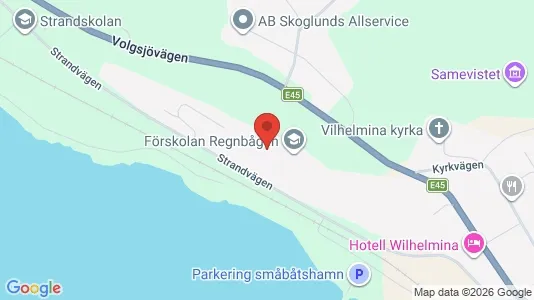 Lägenheter att hyra i Vilhelmina - kort over placeringen