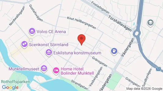 Lägenheter att hyra i Eskilstuna - kort over placeringen
