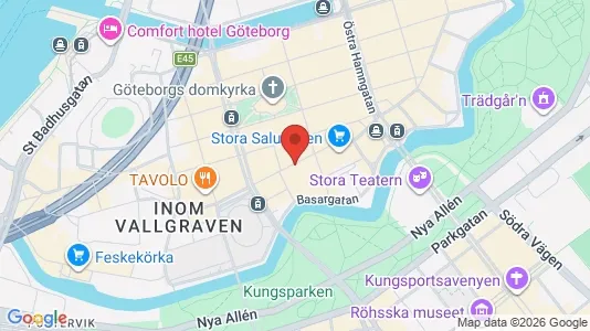Lägenheter att hyra i Göteborg Centrum - kort over placeringen