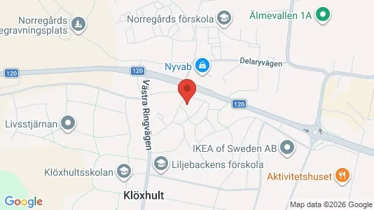 Lägenheter att hyra i Älmhult - kort over placeringen