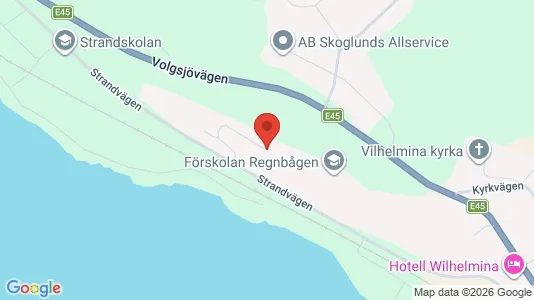 Lägenheter att hyra i Vilhelmina - kort over placeringen