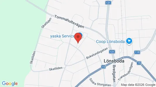 Lägenheter att hyra i Osby - kort over placeringen